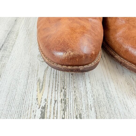Frye Anna Shortie Tan Leather Western Mini Boot Womens Size 10 - Picture 3 of 16